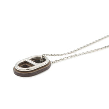 Load image into Gallery viewer, HERMES O'Maillon Necklace Etoupe Swift Leather
