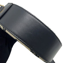 将图像加载到图库查看器中，CELINE Triomphe Round Purse Shoulder Bag Black/Ivory10G812CR1.38NO Canvas Leather
