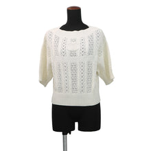 Load image into Gallery viewer, CHANEL Coco Beach Short-Sleeve Knit Size 36 WhiteP76924 Cotton100%
