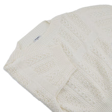 Load image into Gallery viewer, CHANEL Coco Beach Short-Sleeve Knit Size 36 WhiteP76924 Cotton100%

