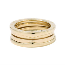 Load image into Gallery viewer, BVLGARI B.Zero1 2-band Ring Size 58/#17 18K Yellow Gold
