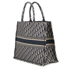 Load image into Gallery viewer, Dior Book tote EcruWhite/BlueM1286ZRIW_M828 Canvas Size Large
