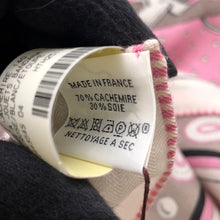 将图像加载到图库查看器中，HERMES Carre Jean Mors A Jouets Size 140 Rose/Black/Etoupe Cashmere70% Silk30%
