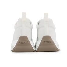 Load image into Gallery viewer, HERMES Impulse Sneakers White/Etoupe Leather Size 37
