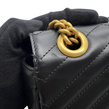 Load image into Gallery viewer, GUCCI GG Marmont ChainShoulder Bag Black443497 213317 Leather Size Medium
