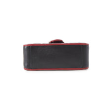 Load image into Gallery viewer, GUCCI GG Marmont Mini Top Handle Bag Black/Red583571 Leather
