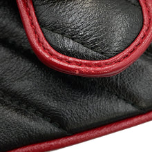 Load image into Gallery viewer, GUCCI GG Marmont Mini Top Handle Bag Black/Red583571 Leather
