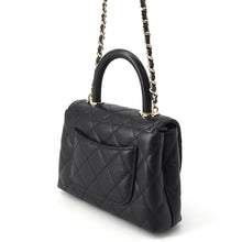 Load image into Gallery viewer, CHANEL Matelasse Coco Handle 2WAYHandbag BlackAP4244 Caviar Leather Size Mini mini

