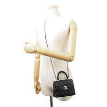 Load image into Gallery viewer, CHANEL Matelasse Coco Handle 2WAYHandbag BlackAP4244 Caviar Leather Size Mini mini
