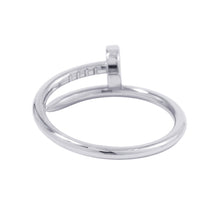 Load image into Gallery viewer, CARTIER Juste Un Clou Ring Small model Size 52/#12 SmallB4226052/B4226000 18K White Gold
