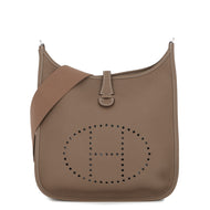 HERMES Evelyne3 Etoupe Taurillon Clemence Size PM