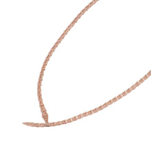 将图像加载到图库查看器中，BVLGARI Serpenti Viper Necklace Size L357864 18K Pink Gold
