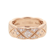 CHANEL Coco Crush Collection Ring Medium Model Size 51/#11 MediumJ11101 18K Pink Gold