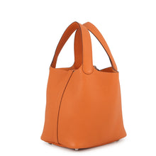 Load image into Gallery viewer, HERMES Picotin Lock Orange Taurillon Clemence Size PM
