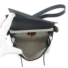 Load image into Gallery viewer, HERMES Herbag zip Ecru/Black Toile H Vache Hunter Leather Size Mini
