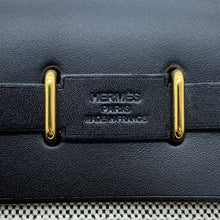 Load image into Gallery viewer, HERMES Herbag zip Ecru/Black Toile H Vache Hunter Leather Size Mini
