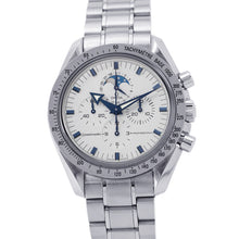 将图像加载到图库查看器中，OMEGA Speedmaster Moonphase W42mm Stainless Steel White Dial3575.20.00
