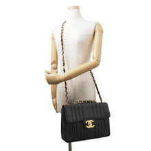 Load image into Gallery viewer, CHANEL Mademoiselle Chain Shoulder Bag Black Caviar Leather
