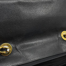 Load image into Gallery viewer, CHANEL Mademoiselle Chain Shoulder Bag Black Caviar Leather
