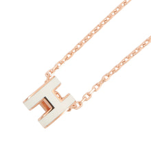 Load image into Gallery viewer, HERMES Pop Ash Necklace Size Mini White Gold Plated Lacquer
