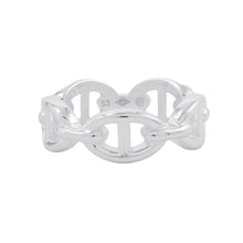 将图像加载到图库查看器中，HERMES Chaine d'Ancre Anchene Ring Size PM/53/#13 SV925
