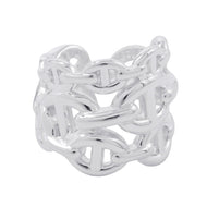 HERMES Chaine d'Ancre Anchene Ring Size GM/49/#9 SV925