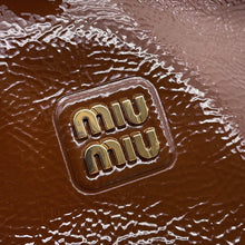 Load image into Gallery viewer, MIUMIU Naprack Handbag Brown5NE841 Patent Leather
