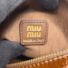 Load image into Gallery viewer, MIUMIU Naprack Handbag Brown5NE841 Patent Leather
