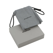 Load image into Gallery viewer, BALENCIAGA Crush Quilted Magnetic Card Holder Black782132 Calf Leather
