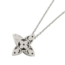 将图像加载到图库查看器中，LOUIS VUITTON Flower Locket Pendant Blue/White/GunmetalM01047 Metal
