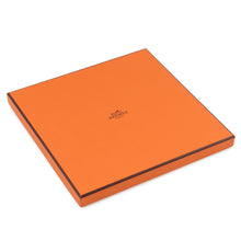 将图像加载到图库查看器中，HERMES Carre Double Face Taps de Selle Size 90 Vert/Marine/Orange Silk100%
