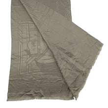 将图像加载到图库查看器中，HERMES Quadrige Shawl Khaki Silk100%

