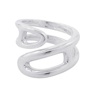 HERMES Chaine d'Ancre Twist Punk Ring Size PM/52/#12 SV925