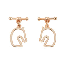 Load image into Gallery viewer, HERMES Earrings Tonnerre claim Gold Plated Lacquer
