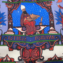 将图像加载到图库查看器中，HERMES Giant Square Letters from Erevan Size 140 Blue/Multicolor Cashmere70% Silk30%
