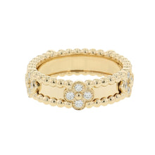 Load image into Gallery viewer, Van Cleef &amp; Arpels Perle Sweet Clover Ring Size 53/#13VCARPJMZ00 18K Yellow Gold
