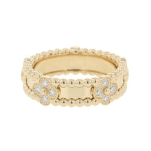 Load image into Gallery viewer, Van Cleef &amp; Arpels Perle Sweet Clover Ring Size 53/#13VCARPJMZ00 18K Yellow Gold
