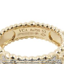 Load image into Gallery viewer, Van Cleef &amp; Arpels Perle Sweet Clover Ring Size 53/#13VCARPJMZ00 18K Yellow Gold
