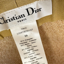 Load image into Gallery viewer, Dior Resort Logo Bucket Hat Size 59 Beige22DRT923G157 Polyester61% Nylon30% Cotton9%
