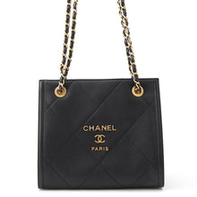 Load image into Gallery viewer, CHANEL Matelasse Shopping Chain Shoulder Bag BlackAS2750 Lambskin
