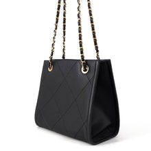 Load image into Gallery viewer, CHANEL Matelasse Shopping Chain Shoulder Bag BlackAS2750 Lambskin
