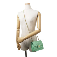 将图像加载到图库查看器中，CHANEL Matelasse ChainShoulder Bag GreenAS2356 Caviar Leather
