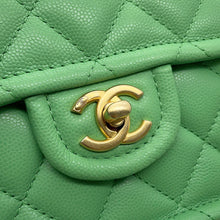 将图像加载到图库查看器中，CHANEL Matelasse ChainShoulder Bag GreenAS2356 Caviar Leather

