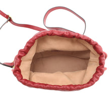 将图像加载到图库查看器中，GUCCI Horsebit1955 Drawstring Bag Shoulder Bag Red602118 000926 Leather
