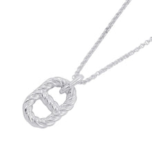 将图像加载到图库查看器中，HERMES Chaine d'Ancre Area II Pendant Size GM SV925
