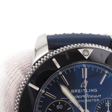 Load image into Gallery viewer, BREITLING Superocean Heritage B01 Chronograph 44 W44mm Stainless Steel Rubber Blue DialAB0162121C1S1
