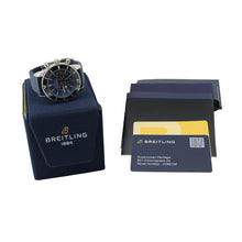 Load image into Gallery viewer, BREITLING Superocean Heritage B01 Chronograph 44 W44mm Stainless Steel Rubber Blue DialAB0162121C1S1
