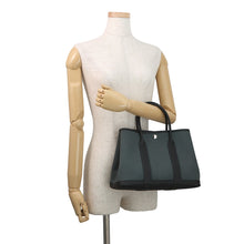 Load image into Gallery viewer, HERMES Garden Party Vert Mangrove/Black Toile H Negonda Leather Size TPM
