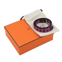 将图像加载到图库查看器中，HERMES Evelyne Amazon Long Maxi Quadrille Blue Nuit Taurillon Clemence Size TPM
