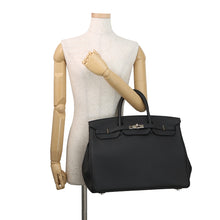将图像加载到图库查看器中，HERMES Birkin Black Togo Leather Size 40
